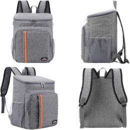 Large Capacity Heat Preservation Backpack Water-Proof Bag Grey