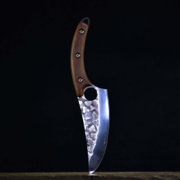Little Cook 6" Handmade Kitchen chef Knife fixed blade Chinese meat Cleaver Vegetable Cutter Cooking Cuisine Tools Accessories